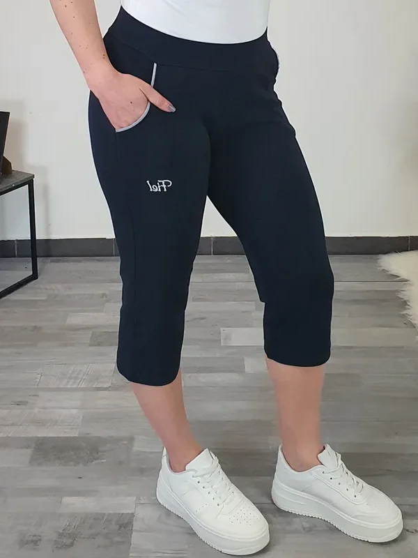 ŠPORTNE HLAČE 1004 3/4 TEMNO MODRE