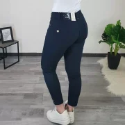 ELEGANTNE 7/8 HLAČE ML3332 TEMNO MODRA - slika 2