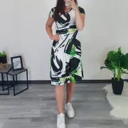 OBLEKA JULKA ČRNA - slika 4