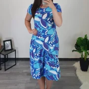 OBLEKA JULKA VIJOLA - slika 3