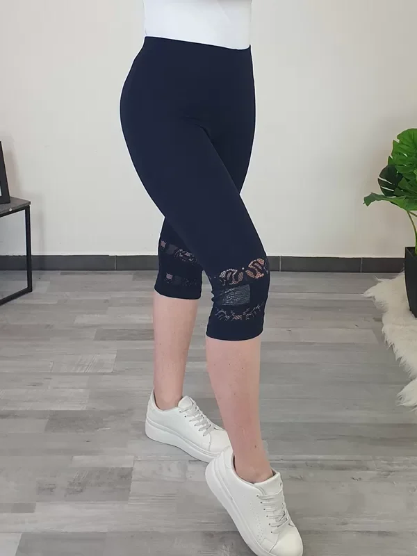 PAJKICE BISERKA 3/4 TEMNO MODRE