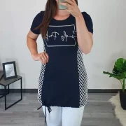 TUNIKA PANAMA TEMNO MODRA