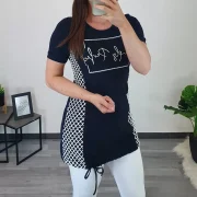 TUNIKA PANAMA TEMNO MODRA - slika 2