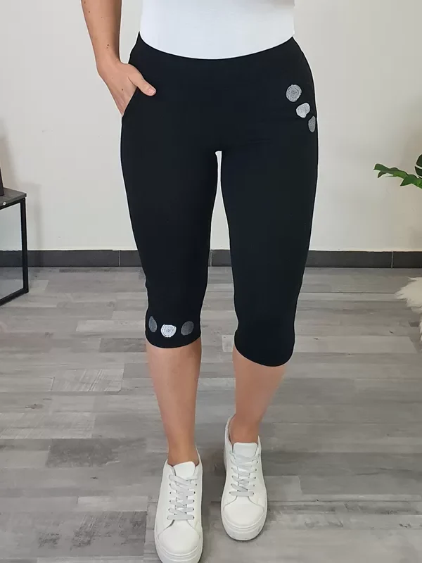 ŠPORTNE HLAČE TINKARA 3/4 ČRNE