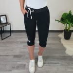 3/4 HLAČE OLGA ČRNO-BELA