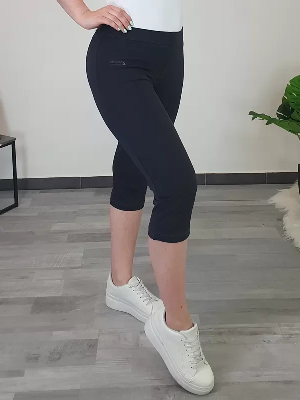 ŠPORTNE HLAČE 208 3/4 TEMNO SIVE