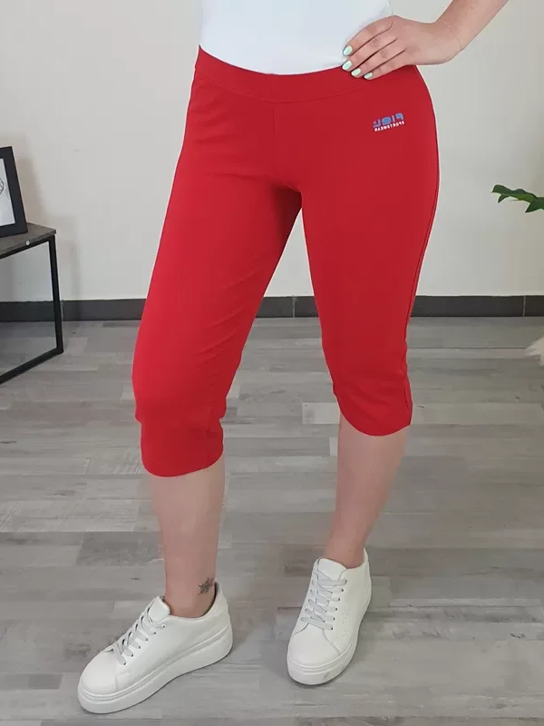 ŠPORTNE HLAČE 208 3/4 RDEČA