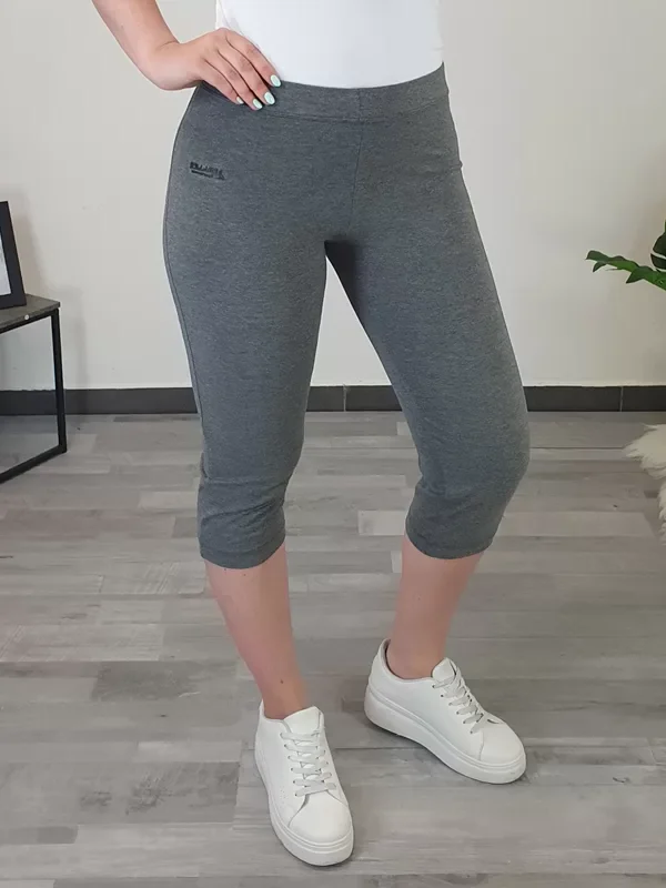 ŠPORTNE HLAČE 208 3/4 SVETLO SIVA