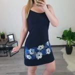 OBLEKA BIBA TEMNO MODRA