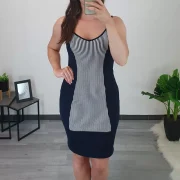 OBLEKA HEDA TEMNO MODRA - slika 3