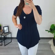 MAJICA NASI TEMNO MODRA - slika 2