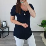 MAJICA NASI TEMNO MODRA