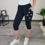 ŠPORTNE HLAČE KANA 3/4 TEMNO MODRE