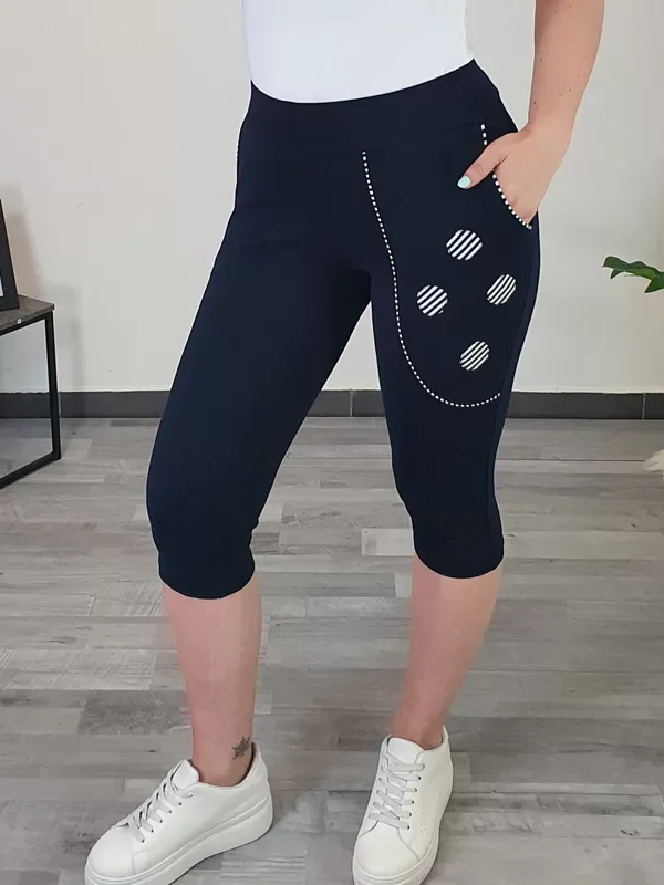 ŠPORTNE HLAČE KANA 3/4 TEMNO MODRE