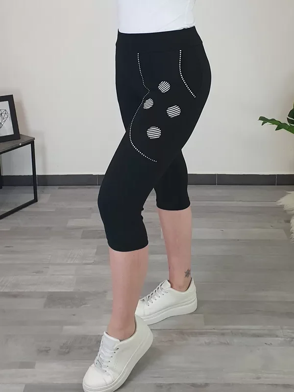 ŠPORTNE HLAČE KANA 3/4 ČRNE