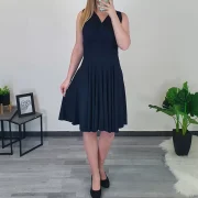 OBLEKA MONROE TEMNO MODRA - slika 2