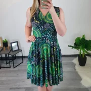 OBLEKA MONROE VZOREC ZELENA - slika 3