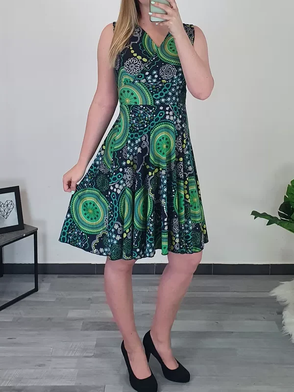 OBLEKA MONROE VZOREC ZELENA