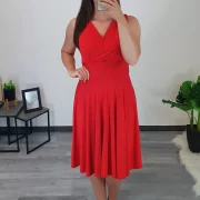 OBLEKA MONROE RDEČA - slika 4