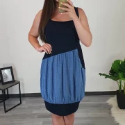 OBLEKA HILDA MODRA - slika 2