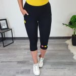 ŠPORTNE HLAČE TIJA 3/4 ČRNE