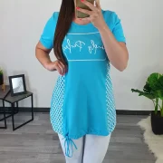 TUNIKA PANAMA SVETLO MODRA - slika 3