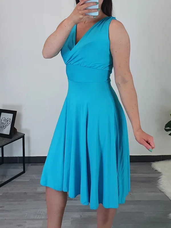 OBLEKA MONROE MODRA