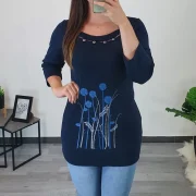MAJICA BEJA TEMNO MODRA - slika 2