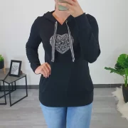 MAJICA MANJA ČRNA - slika 2