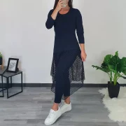 TUNIKA ZAJA 3/4 ROKAV TEMNO MODRA - slika 2