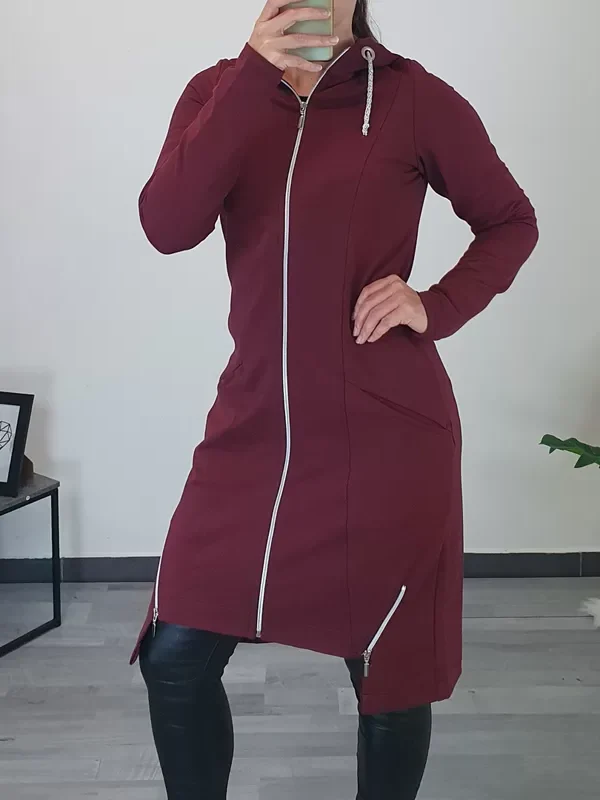 PLAŠČ BELINDA BORDO