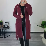 PLAŠČ BELINDA BORDO - slika 3