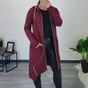 PLAŠČ BELINDA BORDO - slika 2