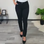 ELEGANTNE HLAČE DENISA 10384 ČRNE DOLŽINA 36