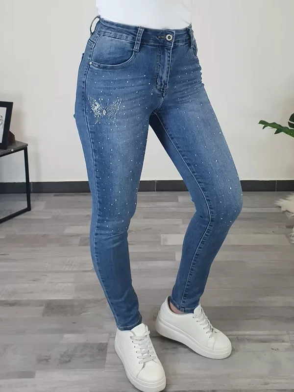 JEANS HLAČE A9275