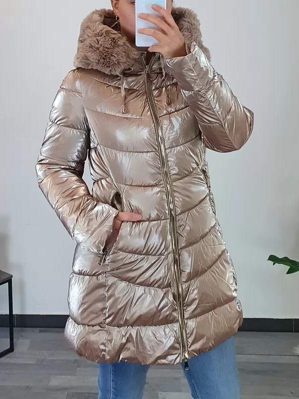 PLAŠČ OB-228009 ZLATA
