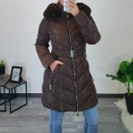 PLAŠČ P22-6633 RJAV