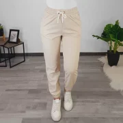 USNJENE HLAČE W901 BEŽ - slika 3