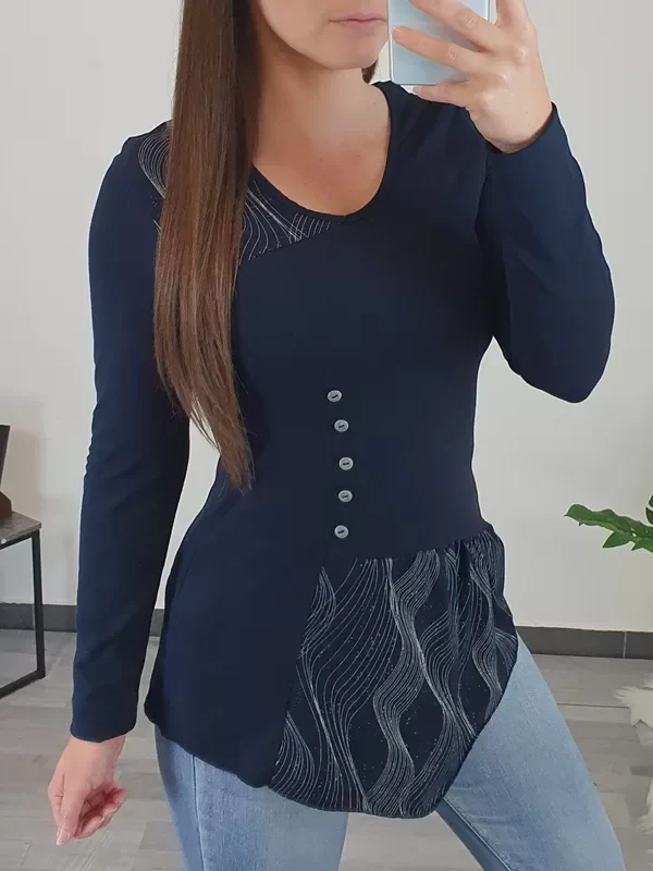 MAJICA DUNJA TEMNO MODRA