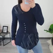 MAJICA DUNJA TEMNO MODRA - slika 2