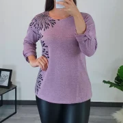 MAJICA 51224 ROZA Z VZORCEM - slika 2