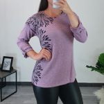 MAJICA 51224 ROZA Z VZORCEM