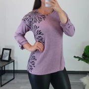 MAJICA 51224 ROZA Z VZORCEM