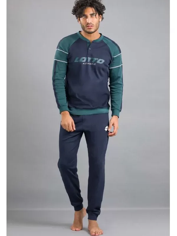 MOŠKA PIŽAMA LP2069 MODRA