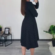 OBLEKA KAIRA ČRNA - slika 5