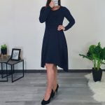 OBLEKA KAIRA TEMNO MODRA