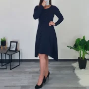 OBLEKA KAIRA TEMNO MODRA