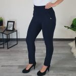 HLAČE 8803 TEMNO MODRE