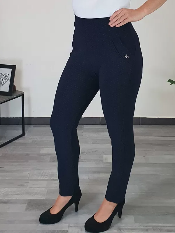 HLAČE 8803 TEMNO MODRE