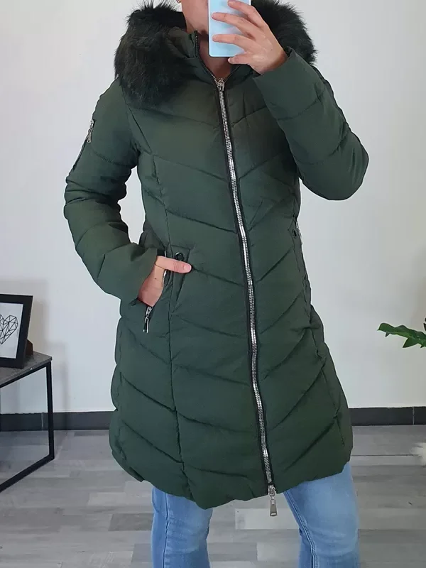PLAŠČ P22-6662 OLIV